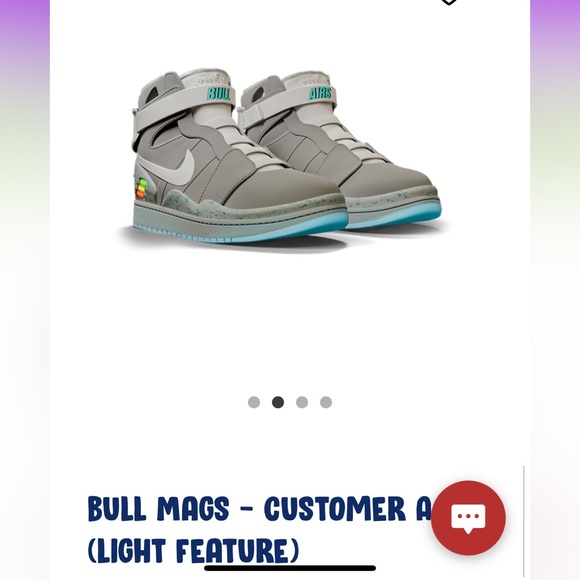Nike ‘Bull Mags’ Back to the Future Light Up Sneakers Size 11 PREORDER CONFIRMED - Picture 2 of 5